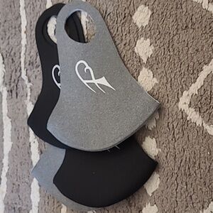 Size S Black and Grey Reusable Masks